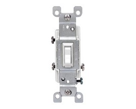 Leviton® 15 Amp / 120V 3-Way AC Quiet Toggle Switch - White