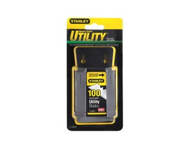 Steel Heavy Duty Utility Knife Blade Dispenser with Blades 100 pk