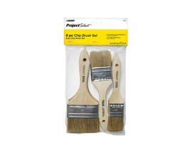 Flat White China Bristle Paint Brush Set