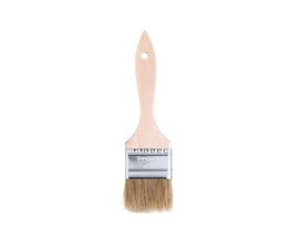 Flat White China Bristle Paint Brush - 2 In.