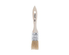 Flat White China Bristle Paint Brush - 1 In.