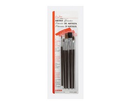 Natural Bristle Artist Paint Brush Set - Assorted