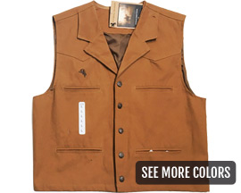 Wyoming Traders Men's Bronco Canvas Vest