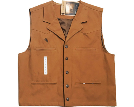 Wyoming Traders Youth Bronco Canvas Vest 