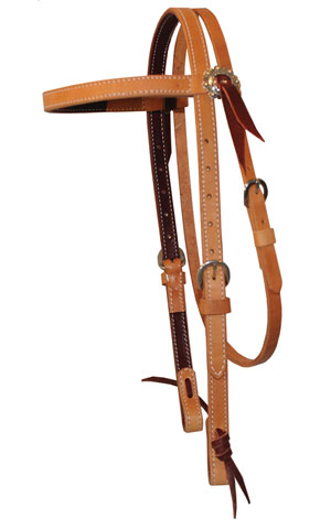 3/4" Russet Concho Headstall