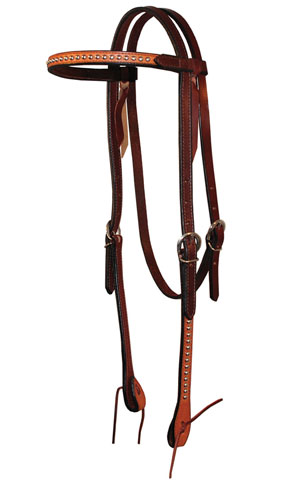 5/8" Spotted Chestnut Browband Headstall