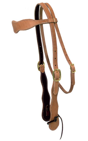 3/4" Scalloped Buckaroo Headstall