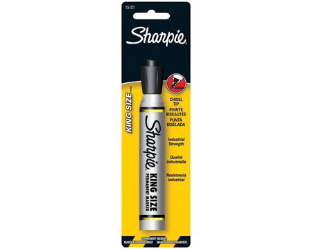 Sharpie® Permanent King Size Chisel Tip Marker - Black