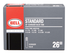 Bell Sports Standard Rubber Bike Tube 26 x 1.75 - 2.25