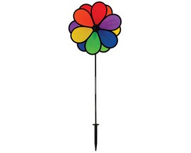 In the Breeze 14 in. Neon Double Flower Spinner