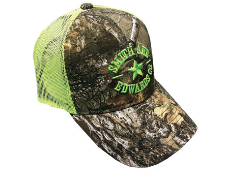 Smith & Edwards® Center Star Logo Mesh Snapback Hat - Realtree® Edge / Neon Green