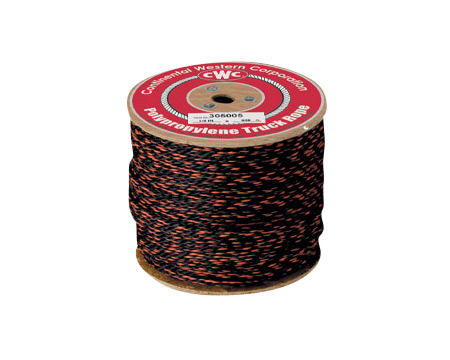 3/8" Black and Orange Truck Rope - Sold per Foot