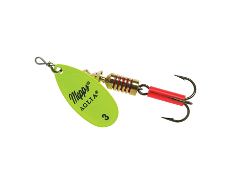 Mepps Aglia Plain Treble 1/12oz Hot Chartreuse