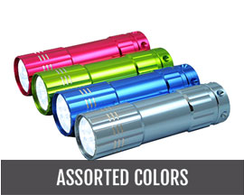 Trend Colors 9 LED Super-Bright Flashlight - Assorted Colors