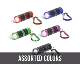 Lux Pro® Glow-In-The-Dark Keychain Flashlight - Assorted Colors