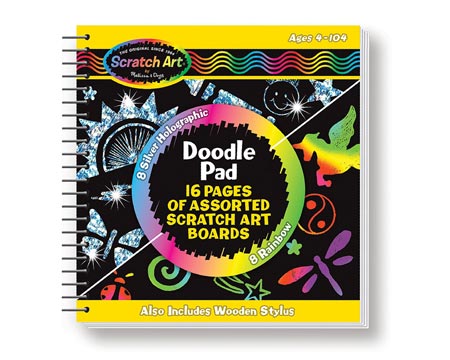 Melissa & Doug® Scratch Art Doodle Pad Art Book