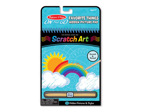 Melissa & Doug® Scratch Art On-the-Go Hidden Picture Pad - Favorite Things