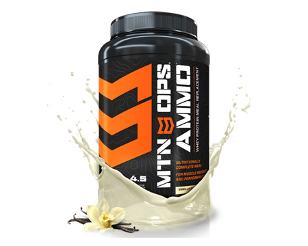 Mtn Ops® Ammo Whey Protein Meal Replacement Powder - Vanilla