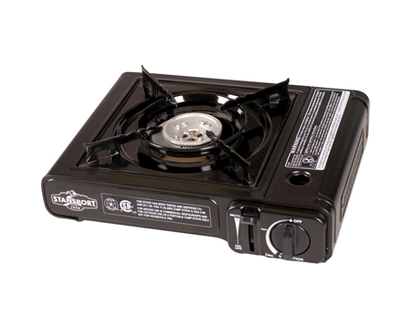 Stansport Portable Outdoor Stove Single Burner Propane Black