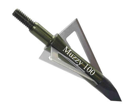 Muzzy® 3-Blade 100 Grain Screw-In Broadhead Tips - 6 Pack