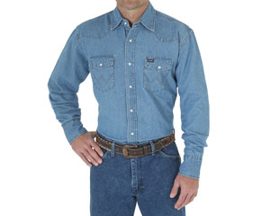 Wrangler® Cowboy Cut Western Long Sleeve Work Shirt