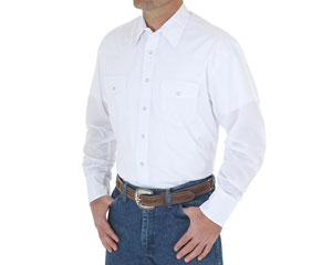 Wrangler® Men's Western Snap Long Sleeve Sport Shirt