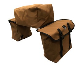 Smith & Edwards Heavy-Duty Canvas Saddle & Cantle Bags - Large