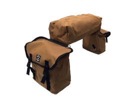 Smith & Edwards Heavy-Duty Canvas Saddle & Cantle Bags - Small