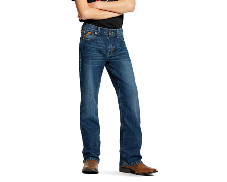 Ariat® Big Boy's B4 Legacy Stretch Relaxed-Fit Boot Cut Jeans - Freeman Wash