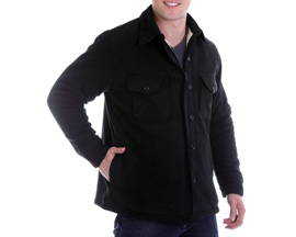 Maxxsel Men's Sherpa Lined Polar Fleece Shirt Jacket