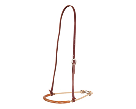 Oxbow 1/4" Single Rope Leather Covered Noseband