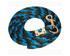Black / hunter green / blue