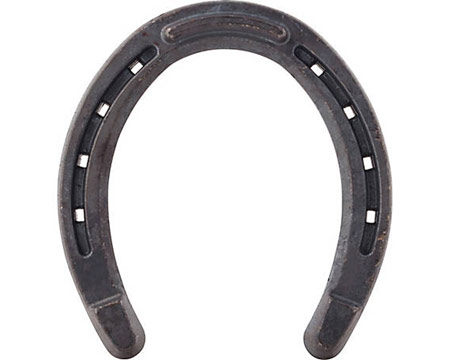 Diamond Toed and Heeled Bronco Diamond Farrier Horseshoe, 5/16 in Thick- Pair