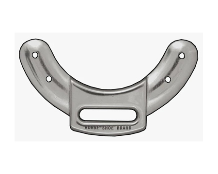 Weaver Leather® Horseshoe Brand Plain Front Flat Plate - Stainless Steel