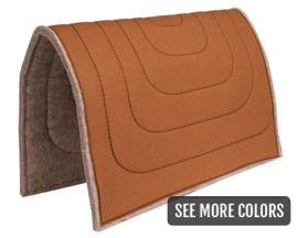 Mustang Manufacturing Felt Saddle Pack Pad - Brown