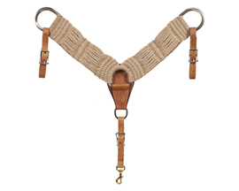 Mustang Manufacturing Mohair Twist Breast Collar - Tan