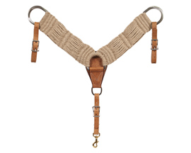 Mustang Manufacturing Mohair Twist Breast Collar - Tan