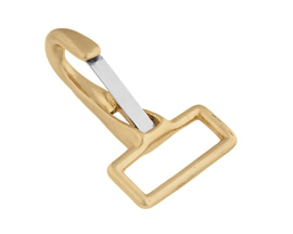 Weaver Leather® Fixed End Spring Snap - Solid Brass