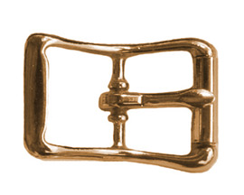 Partrade Brass Curved Center Bar Buckle - Pick Your Size