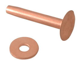 Clendenin Bros® No. 12 Rivets & Burrs - Copper