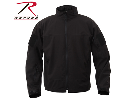 Rothco® Covert Ops Light Weight Soft Shell Jacket - Black
