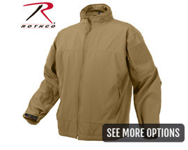 Rothco® Covert Ops Light Weight Soft Shell Jacket - Coyote