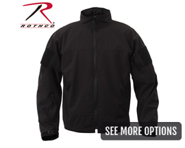 Rothco® Covert Ops Light Weight Soft Shell Jacket - Black