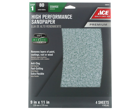 Ace® High Performance Sand Paper - 9 x 11
