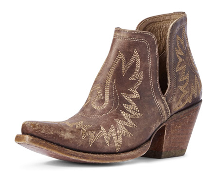 Ariat® Women's Dixon Western Bootie - Naturally Distressed Brown