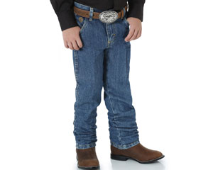 Wrangler® Big Boy's George Strait Original Cowboy Cut Jeans - Heavyweight Stone Denim