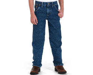 Wrangler® Little Boy's George Strait™ Original Cowboy Cut Jeans - Heavyweight Stone Denim