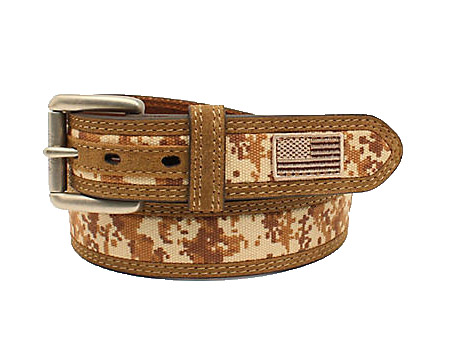 Ariat® USA Digital Camo Belt - Brown