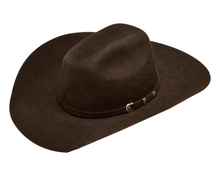 Ariat® Kids Maverick Wool Hat - Chocolate