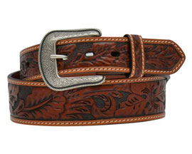 3D Belt® Tapered Floral Tooled Belt